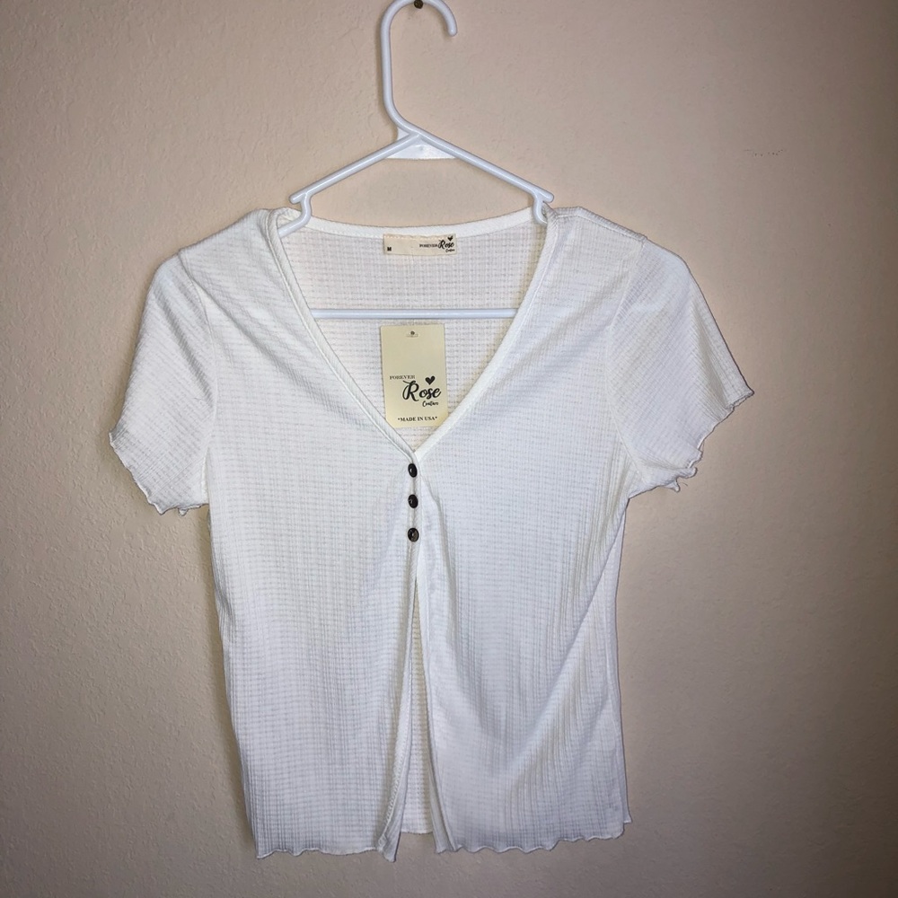 White crop top